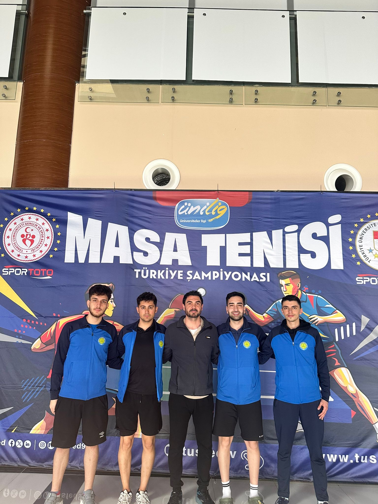 Harran Üniversitesi Masa Tenisi Takımı ÜNİLİG Türkiye Şampiyonası’nda İlk 5’e Girdi